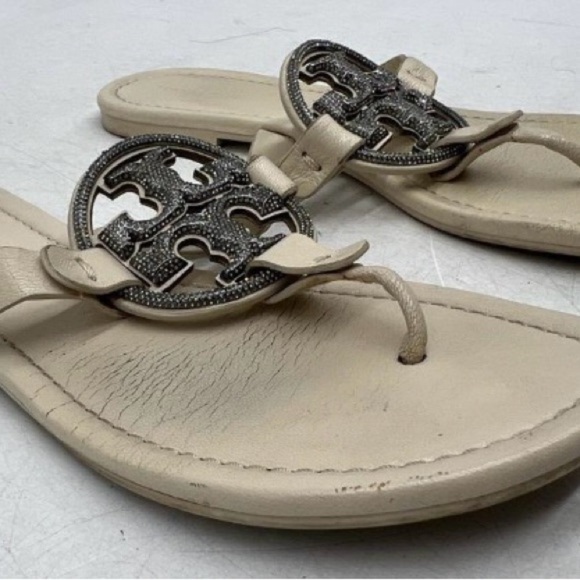 Tory Burch Miller Pave Leather Sandals (Size 9) - Picture 8 of 8